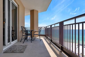 Outdoor dining - "Sunset Splendor: West-Facing 3-Bed, 3-Bath Oasis on the 9th Floor at Westwinds" at Sandestin Golf and Beach Resort! (Miramar Beach)