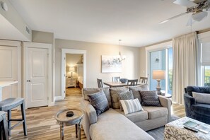 TV - Scenic 6th-Floor Retreat: 1 Bedroom, 2 Bath Unit with Golf Course Views - Sleeps Up to 4 Guests at Sandestin Golf and Beach Resort! (Miramar Beach)