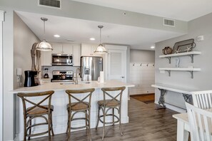 Fridge, microwave, oven, stovetop - Seventh-Floor Serenity: Studio in Elation, Resort-Style Living at Sandestin Golf and Beach Resort! (Miramar Beach)