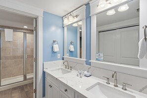 Hair dryer, towels