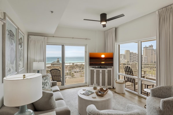 TV - Newly Remodeled 2BR at Luau – Stunning Views & Modern Comfort (Miramar Beach)