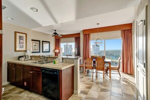 Fridge, microwave, oven, stovetop - Picturesque 1BR Bliss at Sandestin: Ocean Views, Poolside Bar, Resort Perks & More (Miramar Beach)