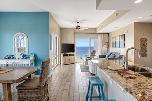 TV - Serenity in Sandestin: 1BR Beach Access, Pool Views, Tiki Bar, Steps to Amenities! (Miramar Beach)