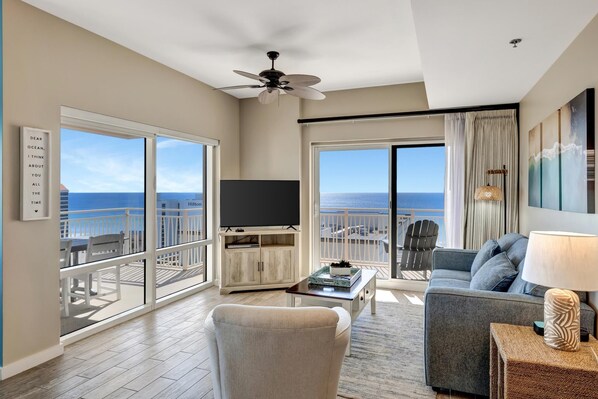 TV - Serenity in Sandestin: 1BR Beach Access, Pool Views, Tiki Bar, Steps to Amenities! (Miramar Beach)