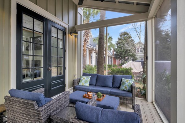 Terrace/patio - 3BR/3.5BA w/ Fireplace, Golf Cart, & Resort Perks (Miramar Beach)