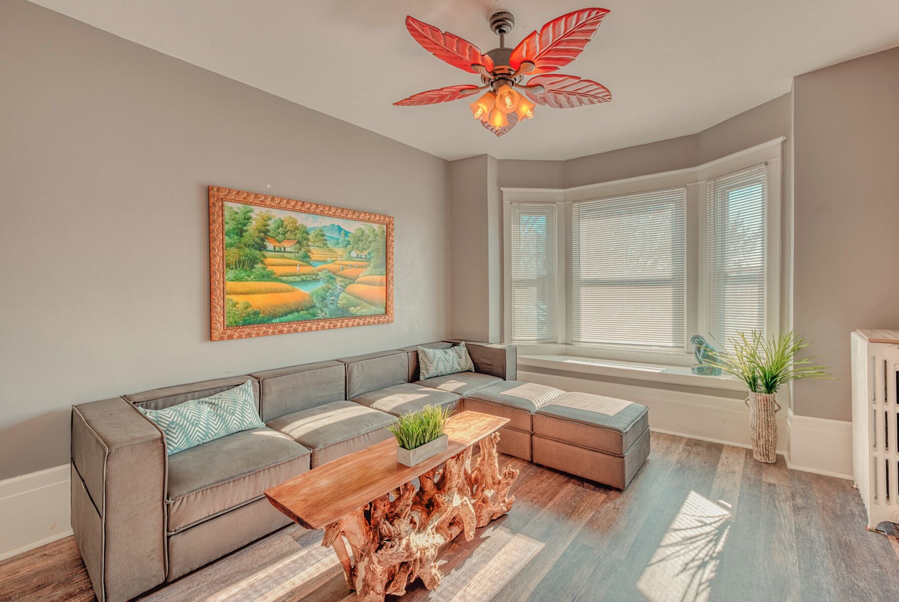 Loft, 1 Bedroom, River View | Living area | 75-inch Smart TV with digital channels, fireplace, Netflix