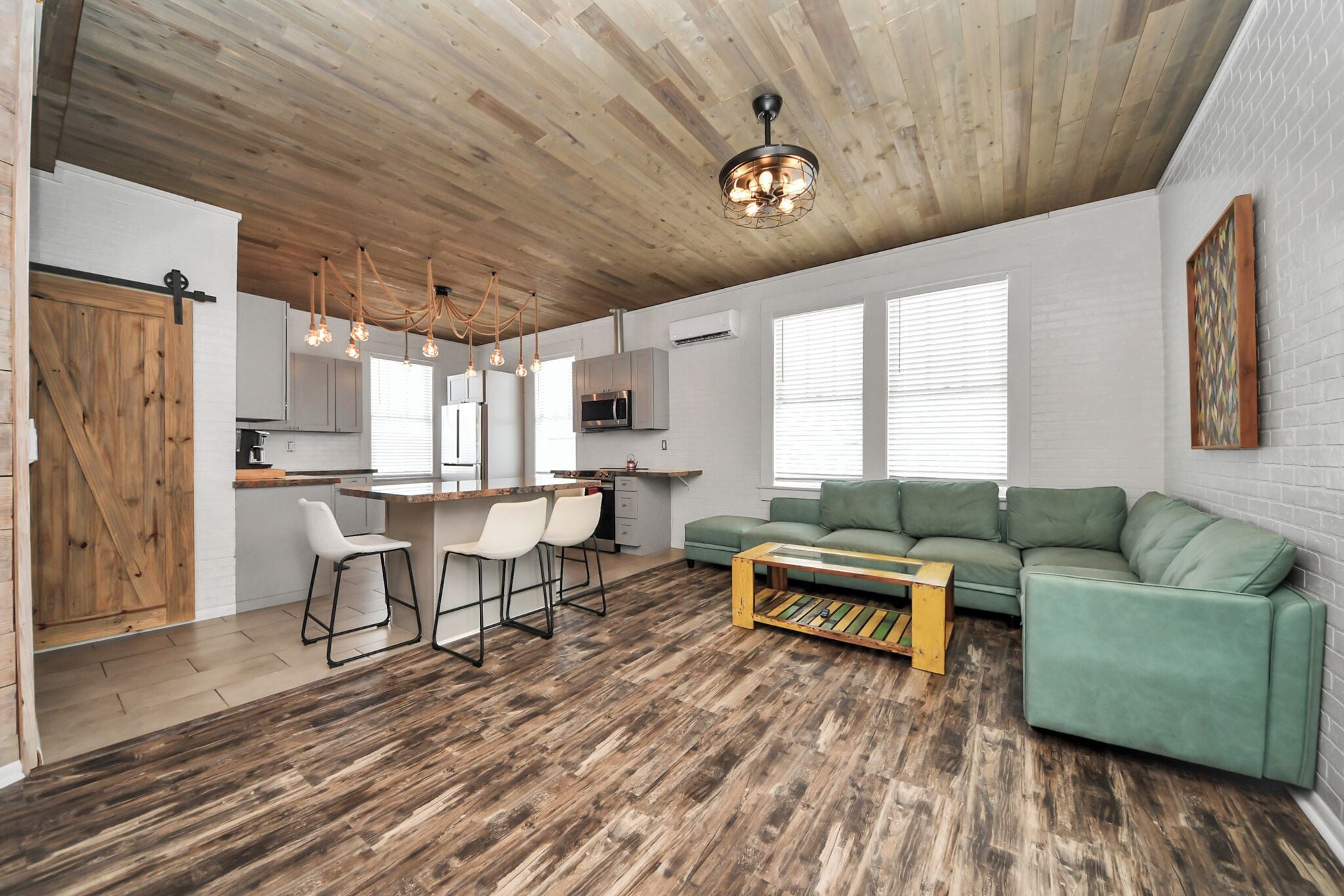 Premium Loft, 2 Bedrooms, Balcony | Living room | 75-inch Smart TV with digital channels, Netflix, streaming services