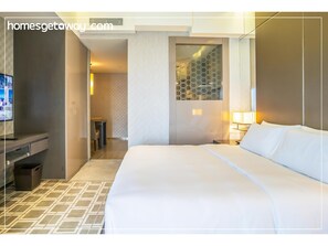 Comfort-Apartment, 1 King-Bett | 1 Schlafzimmer, Bügeleisen/Bügelbrett, kostenloses WLAN