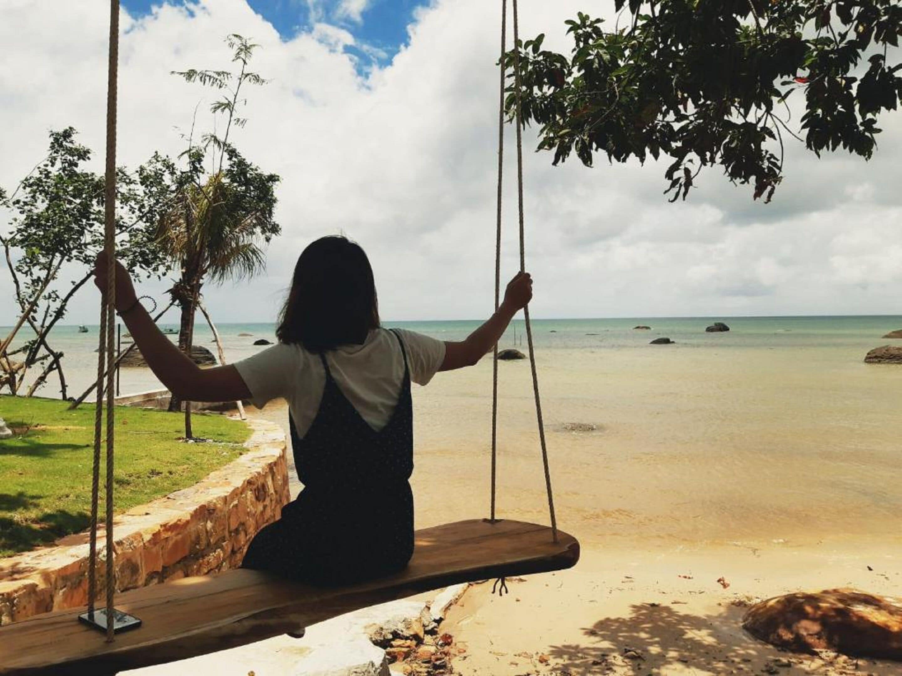 Private beach, white sand