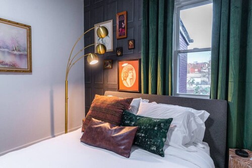 Fun Designer space with Patio!