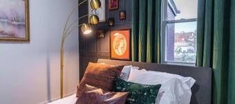 Fun Designer space with Patio!