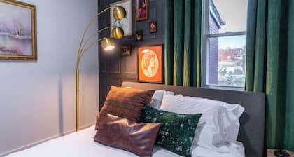 Fun Designer space with Patio!