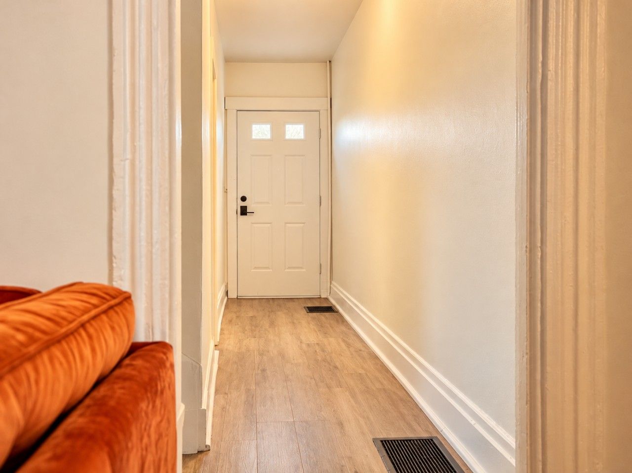 Arrive anytime with keyless entry and stroll down the hall to the lounge.