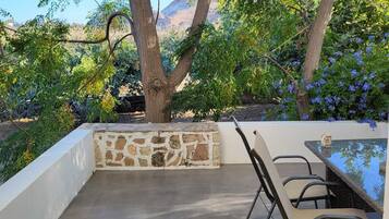 Basic Room, 1 Queen Bed with Sofa bed, Smoking | Terrace/patio