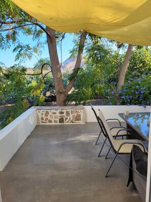 Basic Room, 1 Queen Bed with Sofa bed, Smoking | Terrace/patio - Black Fig (Milos)