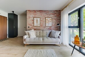 Design Apartment, 1 Bedroom | Living room - Rezydencja Wintera 3 by Grand Apartments (Gdansk)