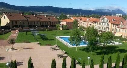 Family-Friendly Apartment with Pool, Balcony, and Parking in Jaca