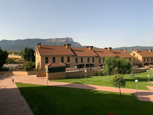 Family-Friendly Apartment with Pool, Balcony, and Parking in Jaca