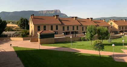 Family-Friendly Apartment with Pool, Balcony, and Parking in Jaca