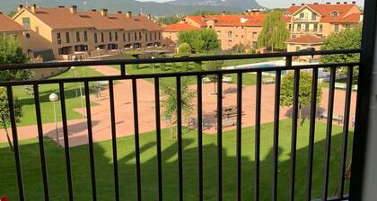 Spacious 2-Bed Apartment with Pool, Balcony & Garage in Jaca