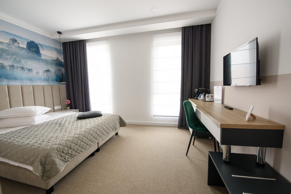 Standard Double Room | 1 bedroom, premium bedding, Tempur-Pedic beds, minibar