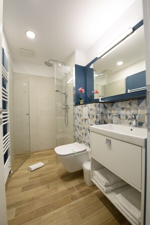 Standard Double Room | Bathroom | Shower, rainfall showerhead, free toiletries, hair dryer - Vila Sarisa (Deva)