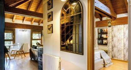 Cozy Mountain-Style Apartment with Fireplace, 15 mins from Jaca