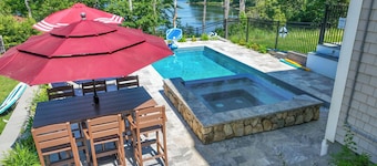 Luxury Waterfront Home w/ Heated Pool and Hot Tub