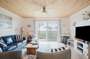 Smart TV, video library - 50 Ocean Club -"Ocean watch" 3 bedroom, 3 bath beach front condo (Hilton Head Island)