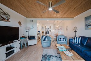 Smart TV, video library - 50 Ocean Club -"Ocean watch" 3 bedroom, 3 bath beach front condo (Hilton Head Island)