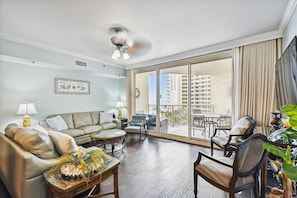 Condo, 3 Bedrooms | Living area - Shores Of Panama 622 3 Bedroom Condo by RedAwning (Panama City Beach)