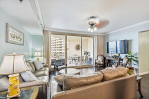 Condo, 3 Bedrooms | Living area - Shores Of Panama 622 3 Bedroom Condo by RedAwning (Panama City Beach)