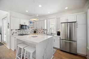 Huis, 3 slaapkamers | Privékeuken | Een koelkast, een oven, een koffiezetapparaat/waterkoker