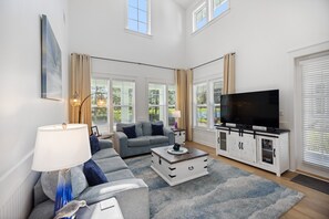 Ferienhaus, 3 Schlafzimmer | Wohnbereich | Smart-TV