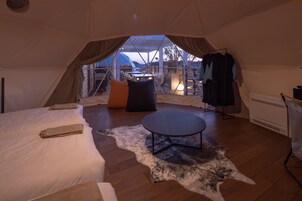 Luxury Tent | In-room safe, individually decorated, individually furnished