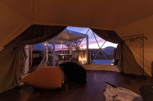 Luxury Tent | In-room safe, individually decorated, individually furnished