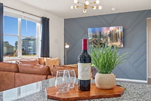 House, Multiple Beds, Patio, Garden View (1667 Whiteley Dr. Windsor) | Living area | 65-inch flat-screen TV with digital channels, TV