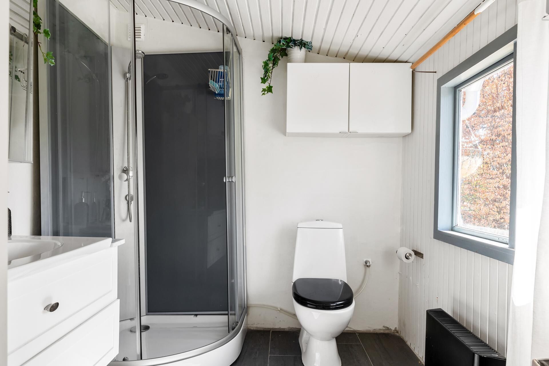 Hårtork, handdukar, tvål och toalettpapper