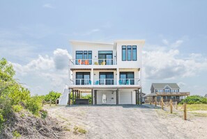 Exterior - Easy Breezy OBX - New Beautiful Modern Home on the 4x4 w/ Ocean Views & Hot Tub. (Corolla)
