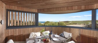 Harlyn Penthouse - A superb sea view duplex penthouse just metres from the beach, with two terraces