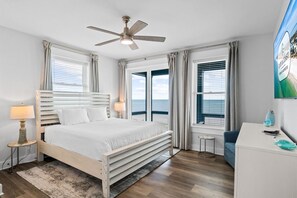 6 bedrooms, iron/ironing board, free WiFi, bed sheets - Moonflower: 6BR Beachfront Home- Priv. Pool, Pet Friendly, Sleeps 24, Hot Tub! (Cape San Blas)