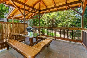 Outdoor dining - New Listing: Tropical 1BR Retreat in Waikomo Stream Villas, Poipu (Koloa)