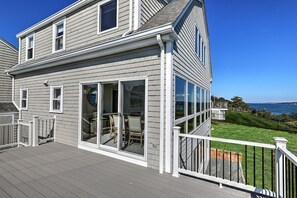 Terrace/patio - Spectacular water views of Beaver Tail and Jamestown Bridge  (Narragansett)