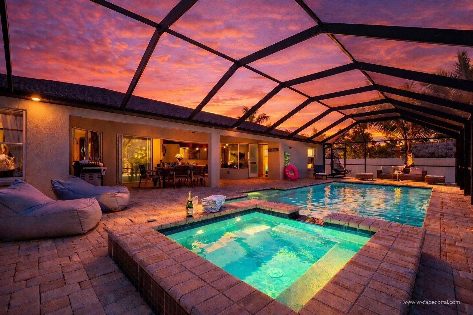 Et oppvarmet basseng