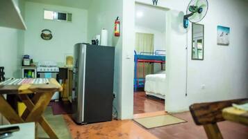 1 bedroom, desk, WiFi, bed sheets