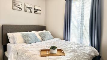 3 bedrooms, iron/ironing board, travel cot, WiFi