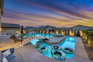 A heated pool