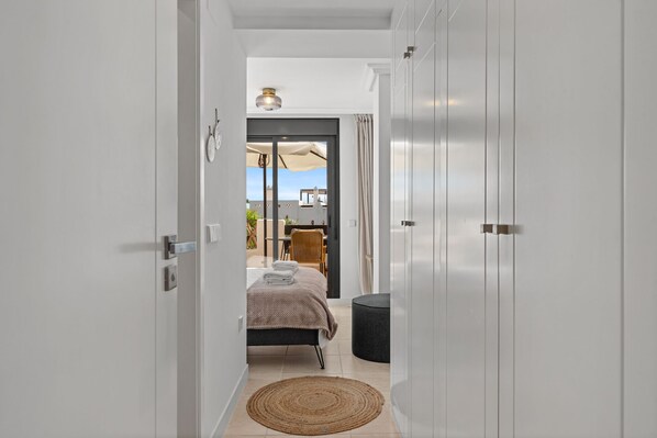 2 bedrooms, in-room safe, iron/ironing board, WiFi