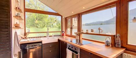 Fridge, oven, stovetop, dishwasher