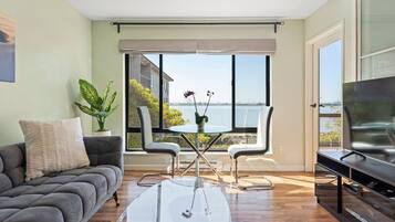 TV, lareira, mesa de pingue-pongue